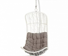 Подвесное кресло Виши 4SIS из искусственного ротанга, цвет белый