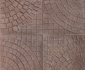 Тротуарная плитка Квадрат 342 механический завод 500х500х40 мм Солнышко, цвет Коричневый