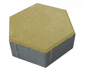 Тротуарная плитка 342 механический завод Шестигранник 80 мм Оливковый