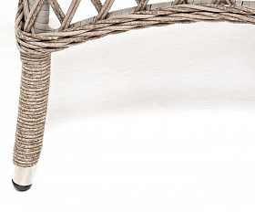 Обеденная группа Эспрессо-80 L 4SIS из искусственного ротанга, цвет бежевый