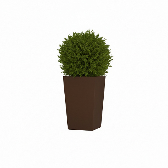 Кашпо Concretika Коник 40x40x70 Браун 050 3020 фото 2