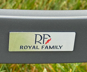 Шезлонг Enzo Royal Family из алюминия черный