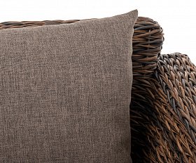 Капучино кресло из искусственного ротанга (гиацинт), цвет коричневый