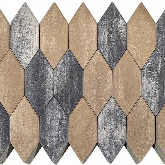 Тротуарная плитка Braer Карат 80 мм ColorMix цвет Ночь фото 2