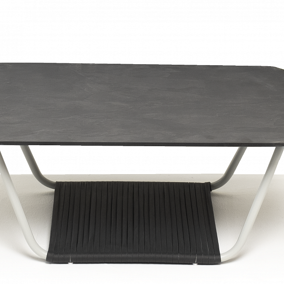 Глория журнальный стол 90х60см из HPL, цвет серый гранит фото 1