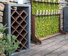 Дровница бетонная Concretika 90 см