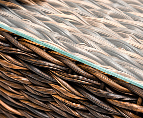 Лунго журнальный столик плетеный (гиацинт), цвет коричневый