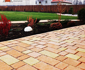 Тротуарная плитка Старый Город 60 мм Оранжевый