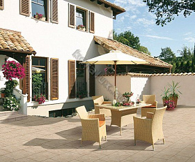 Клинкерная напольная плитка Interbau Nature Art 112 Bambus Beige 360x360x9,5 мм R10