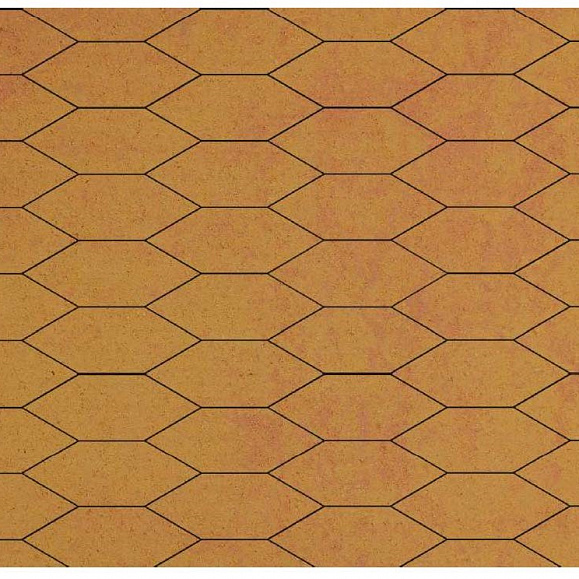 Тротуарная плитка Выбор Скошенный шестиугольник Б.1.ШГ.6 60 мм Листопад Сахара Желтый фото 1