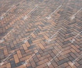 Тротуарная плитка 342 механический завод Паркет 240x80x60мм ColorMix Сидней