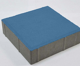 Тротуарная плитка Лидер 40 Квадрат 200х200х60 мм Синий