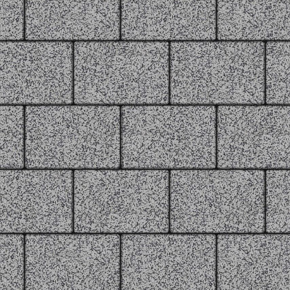 Тротуарная плитка Выбор Прямоугольник Б.1.П.8 300х200х80 мм Гранит Серый с черным фото 1
