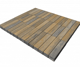 Тротуарная плитка Braer Ригель 320x80x60 мм Colormix Песчаник