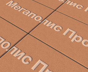 Тротуарная плитка Выбор Прямоугольник Б.5.П.10 600х300х100 мм Стандарт Оранжевый