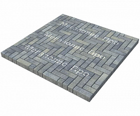 Тротуарная плитка Выбор Паркет Б.4.П.6 Искусственный камень Габбро