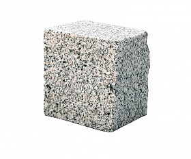 Брусчатка гранитная 100x100x80 мм пилено-колотая Ташмурунское месторождение Карандаш