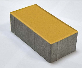 Брусчатка Лидер 40 Прямоугольник 200х100х60 мм Желтый