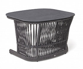 Лугано журнальный стол 76х76 H55 см из HPL, цвет серый гранит