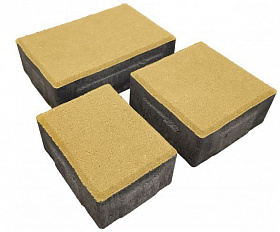 Тротуарная плитка Лидер 40 Старый Город 60 мм Желтый