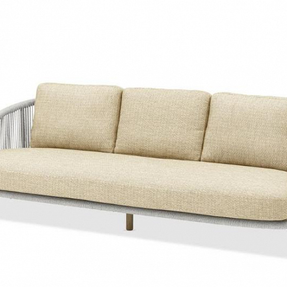 Комплект лаунж мебели Avesta Brafritid серый/песочный, тик/алюминий/веревка фото 8