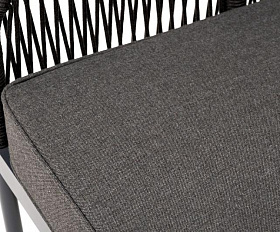 Лаунж-зона модульная Канны 4SIS из роупа (веревки), цвет темно-серый