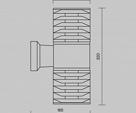 Настенный светильник (бра) Bronx Maytoni O576WL-02B цвет Черный