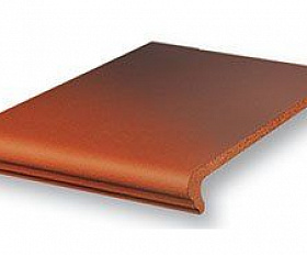 Клинкерная ступень флорентинер Stroeher Keraplatte Terra 316 patrizierrot ofenbunt, 345x240x12 мм