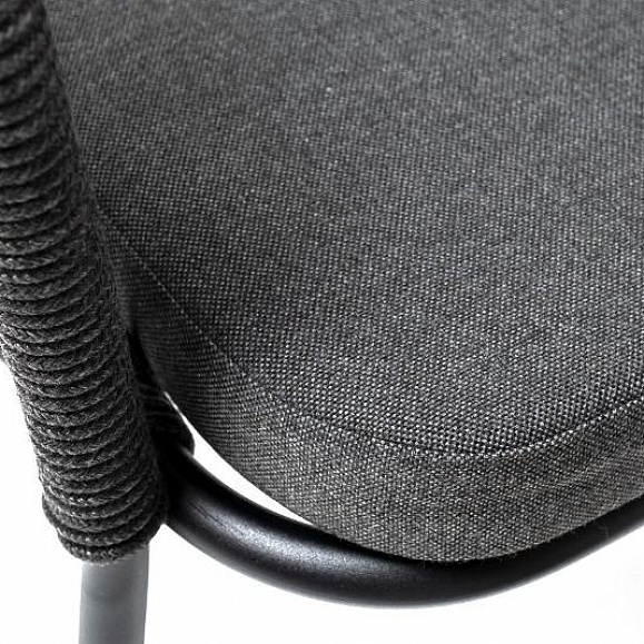 Обеденная группа Лион 4SIS на 4 персоны со стульями "Лион" темно-серый, круглый стол "серый гранит" фото 6