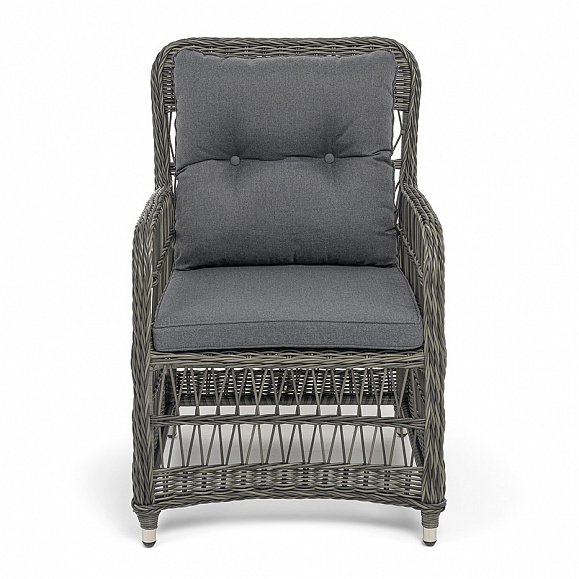 Цесена кресло плетеное из искусственного ротанга, цвет графит фото 2