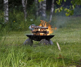 Костровая чаша чугунная Concretika Premium A100, толщина 15 мм