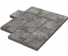 Тротуарная плитка Stellard Мозаика XL 60 мм Грей