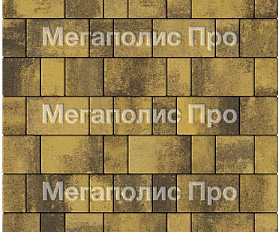 Тротуарная плитка Выбор Старый город Листопад А.1.Фсм.4 40 мм. Янтарь