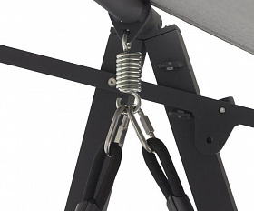 Качели Malmo Brafritid антрацит/серый, алюминий/тик