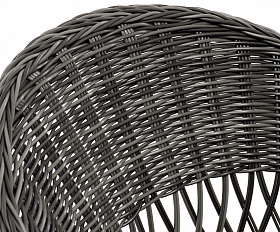 Сицилия плетеный стул из искусственного ротанга, цвет графит