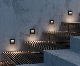 Подсветка для лестниц Arca Maytoni O038-L3B цвет Черный