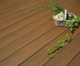 Террасная доска ПРАКТИК КОЭКСТРУЗИЯ Мультиколор 4000 или 3000х147х24 мм, цвет Тибет