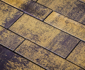 Тротуарная плитка Выбор Паркет мультиформатный Б.9.Псм.8 80 мм Листопад Янтарь