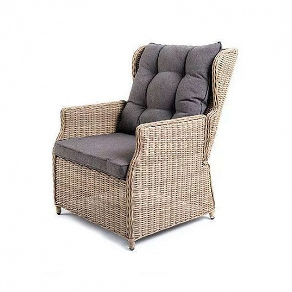 Обеденная группа Форио 4SIS из искусственного ротанга, цвет соломенный фото 3