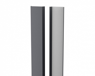 Планка декоративная (нащельник) Металлопрофиль Pekin Pe Standart 0.45 RAL7024