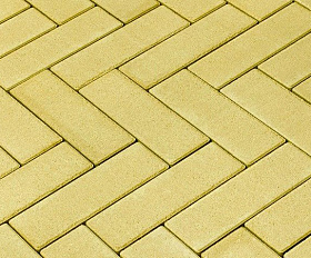 Тротуарная плитка 342 механический завод Паркет 240x80x60мм Желтый