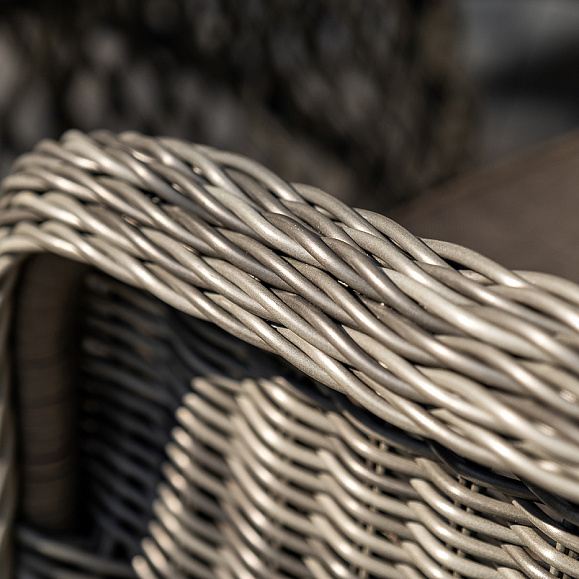 Равенна обеденная группа плетеная, цвет графит фото 7