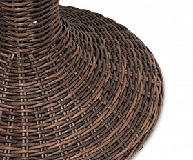 Леванте стол круглый из искусственного ротанга, цвет коричневый