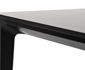 Малага обеденный стол из HPL 160х80см, цвет серый гранит, каркас черный
