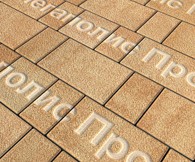 Тротуарная плитка Выбор Старый город Листопад А.1.Фсм.4 40 мм. Сахара Гранит