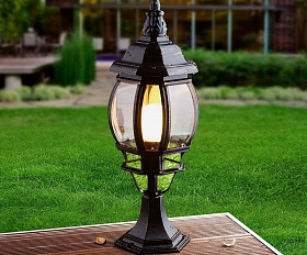 Уличный светильник Elektrostandard IP33 GL 1001S черное золото