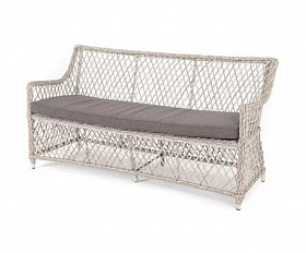 Диван двухместный Латте 4SIS из искусственного ротанга, цвет бежевый