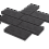 Тротуарная плитка Stellard Патио 80 мм Черный