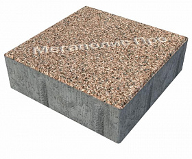 Тротуарная плитка Фабрика Готика Квадрат 200х200х60 мм Голд 15