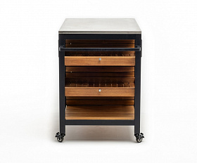 Стол сервировочный NOURD столешница нержавеющая сталь Joygarden